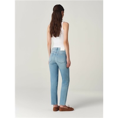 CONTE Голубые джинсы slim с эффектом потёртостей CON-940