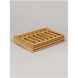 Подставка для цветов Greengo, 4 полки, 50×25×68 см, напольная, бамбук
