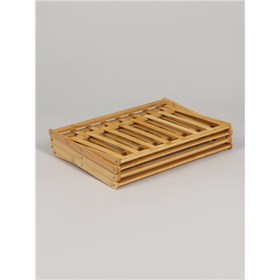 Подставка для цветов Greengo, 4 полки, 50×25×68 см, напольная, бамбук