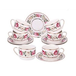 Чайный набор 12пр, на 6 перс, 250мл, ''MELODY OF ROSES'' фрф LEFARD п/уп