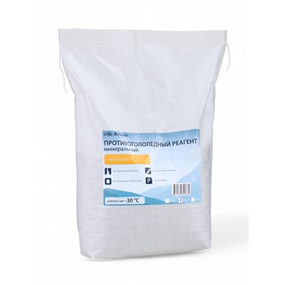 Реагент противогололёдный, пескосоль, 10 кг, работает при – 30 °C, в мешке, Greengo