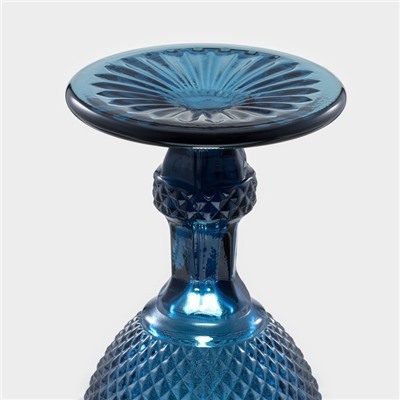 Бокалы для вина Magistro «Вилеро», 280 мл, набор 6 шт., стекло, синие