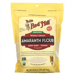 Bob's Red Mill, Органическая амарантовая мука, цельнозерновая, 510 г (18 унций)
