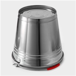 УЦЕНКА Ведро из нержавеющей стали, 12 л, d=32 см, AISI 201