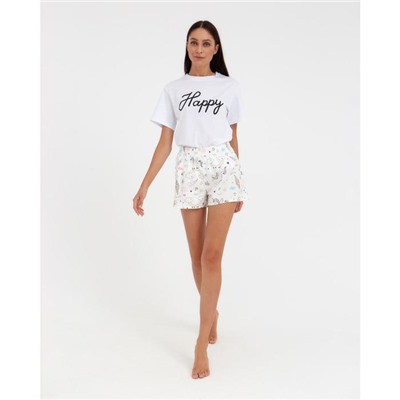 Шорты женские KAFTAN Unicorn, размер 40-42, белые