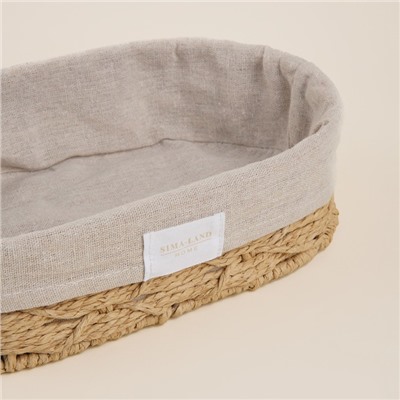 Корзины для хранения SL Home, плетёные, ручной работы, 3 шт., 26×16×7 см, 28×20×10 см, 34×24×11 см