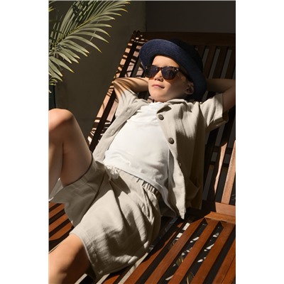 Льняной костюм для мальчика Happyfox