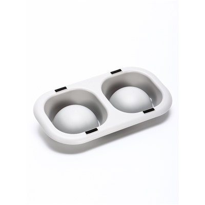 Миска для животных «Дубль Мини», 200 мл, покрытие Soft-touch, смока