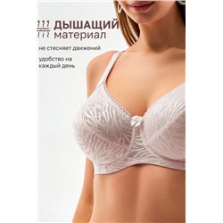 Бюстгальтер 21391 мягкий кружевной на косточках OIRO (Молочный)