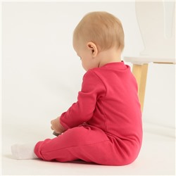 Комбинезон детский MINAKU, рост 56-62 см, малиновый