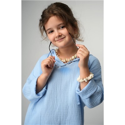 Детская хлопковая пляжная туника из муслина Happyfox