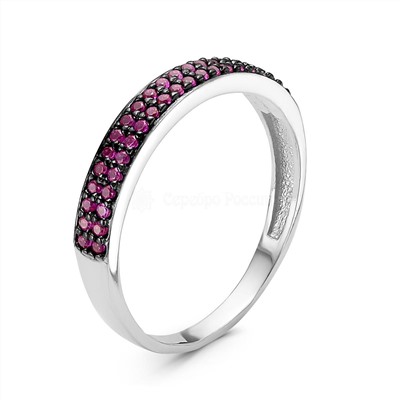 Серьги из серебра с фианитами родированные 925 пробы с-7189р215