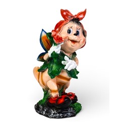 Садовая фигура из полистоуна «Пчёлка в платке», 25×26×50 см