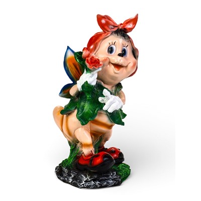 Садовая фигура из полистоуна «Пчёлка в платке», 25×26×50 см