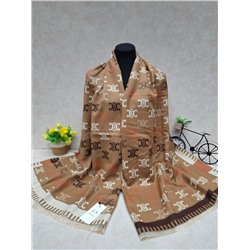 Тёплый палантин из кашемира, мультицвет