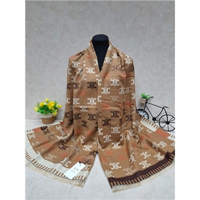 Тёплый палантин из кашемира, мультицвет