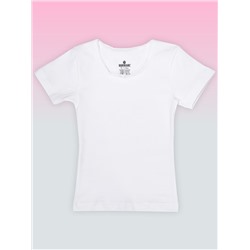 4644-01 Футболка для девочек белая (BAYKAR)