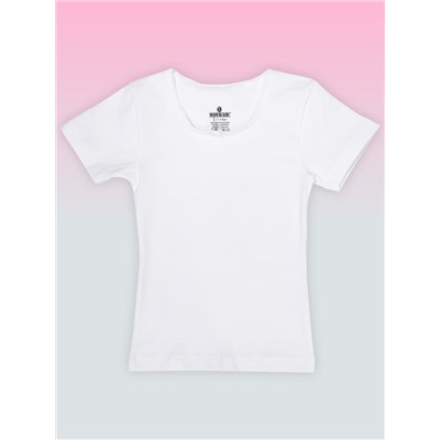 4644-01 Футболка для девочек белая (BAYKAR)