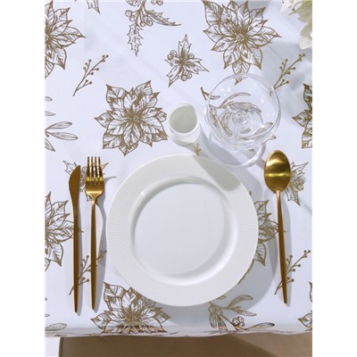 Скатерть «Этель» с тиснением, 100×140±5 см, 100% п/э, 120 г/м²