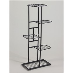 Подставка для цветов Greengo, 5 полок, 44×22×95 см, напольная, металл, тёмно-серая