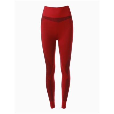Легинсы спортивные женские MINAKU: SPORTLY, красные, размер 42-44