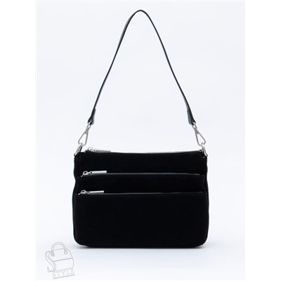 Сумка женская кожаная 8269PEF black Polina&Eiterou  в Новосибирске