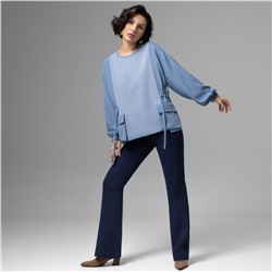 Свитшот дизайнерский, В котором удобно жить (голубой)