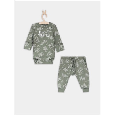 КОМПЛЕКТ ДЕТСКИЙ (БОДИ, ПОЛЗУНКИ) 89404-1