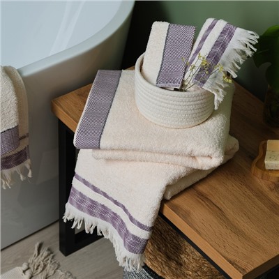 Полотенце махровое LoveLife «Бриз» 50×80 см, гранатовый, 100% хлопок, 500 г/м²