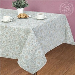 Столовый набор "Ромашки":скатерть 150*250 см.+12 салф. рогожка