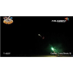 Римские свечи T-6237 Терминатор / STERMINATOR (0,3" х 15)