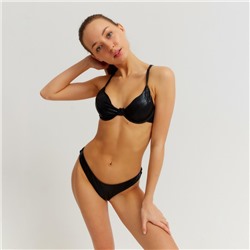 Купальник раздельный бельевой на косточках женский MINAKU, размер 42, чёрный