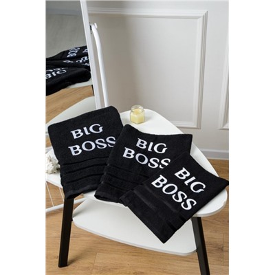 14418/5 BIG BOSS полотенце махровое плотность 350гр (Черный)