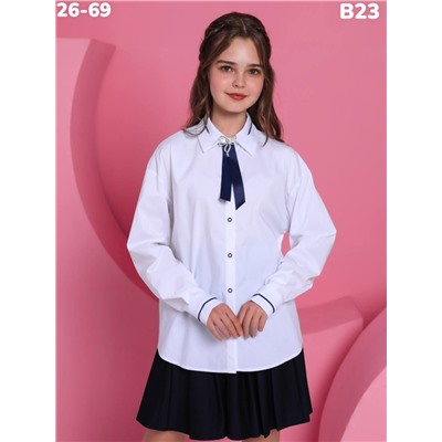 Блузка B23 белый