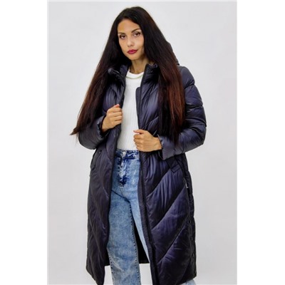 Удлиненная куртка Зима арт.6511 (Черный)