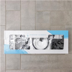 Набор для ванной комнаты «Лофт», 6 предметов, чёрный