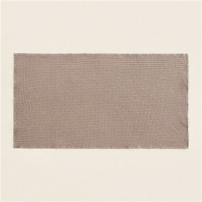 Полотенце вафельное SL HOME: Linen «Саббиа», 40×70 см, бежевое