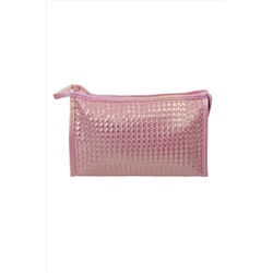 Kristaller Косметичка женская Knitted rope pattern, перламутр розовый KRISTALLER, 1111220