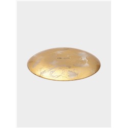 Тарелка Magistro Gold Dust, d=21 см, стекло, золотистая