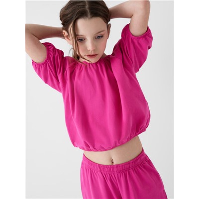 Комплект трикотажный для девочек: джемпер (футболка), брюки