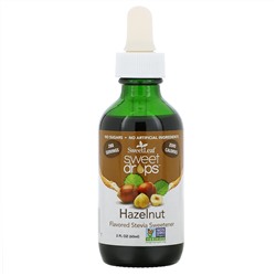 Wisdom Natural, SweetLeaf, Sweet Drops Stevia Sweetener, Hazelnut, 2 fl oz (60 ml)