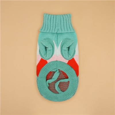 Свитер для животных «Весеннее настроение», размер S, ДС 23, ОШ 23, ОГ 26-45 см, зелёный