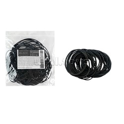 Резинки банковские "TOTAL BLACK" диаметр 60 мм, 50 г, черный цвет
