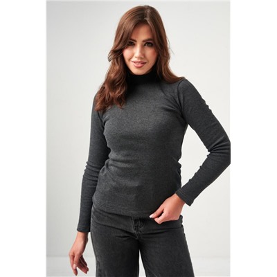 52713 Водолазка женская (Темно-серый)