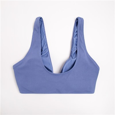 Топ купальный однотонный женский MINAKU, размер 42, синий