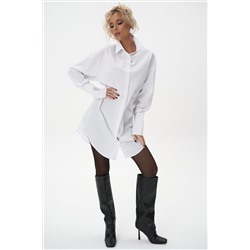 Платье – рубашка Пэрис (белый)