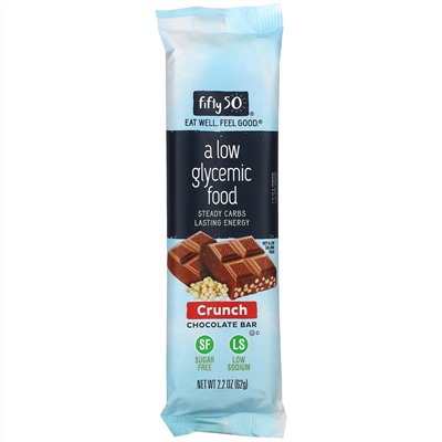 Fifty 50, Crunch Chocolate Bar, 2.2 oz (62 g)