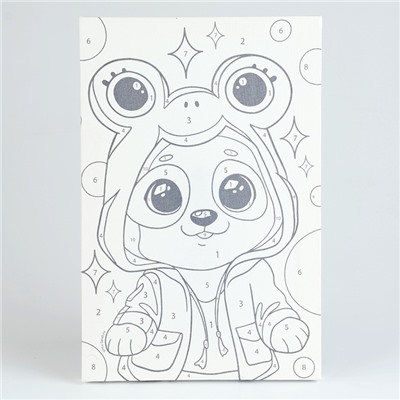 Картина по номерам для детей «Малыш-панда», 20×30 см