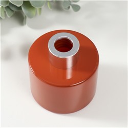 Диффузор для эфирных масел с крышкой «Терракот», глянец 100 мл, 7×7×7.5 см