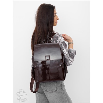 Рюкзак женский кожаный 18337-8 coffee Polina&Eiterou  в Новосибирске